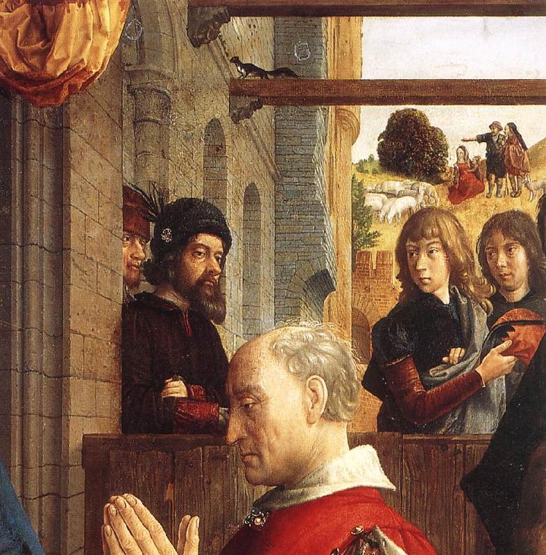 GOES, Hugo van der Monforte Altarpiece (detail)